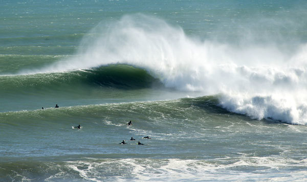 Big offshore surf